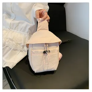 Lightweight casual pink sling bag, compact chest bag for outdoor daily use and sports.