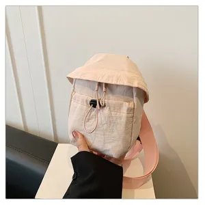 Small pink crossbody bag outdoor casual chest bag lightweight hiking sports daily use shoulder pack