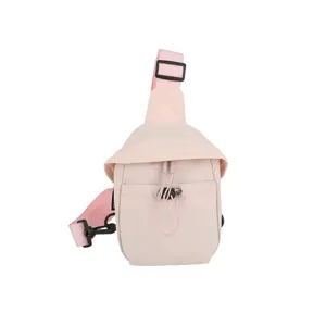 Lightweight outdoor crossbody chest bag for men and women, casual minimalist daily use.