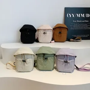 Unisex outdoor lightweight messenger bag casual sports chest phone bag multi-color options.