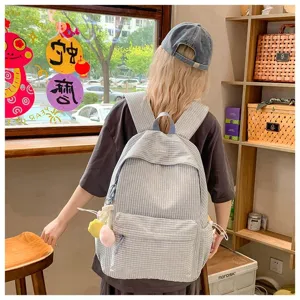 Zaino scozzese stile coreano grande capacita casuale per studenti viaggio scuola uso quotidiano