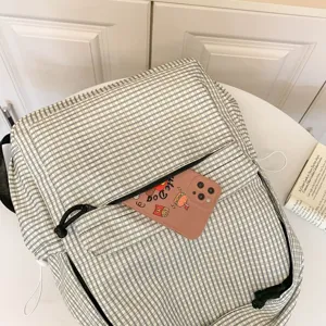 Zaino scozzese stile coreano grande capacita zaino casual da viaggio per studenti in commuting