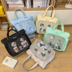 Borsa a tracolla Ita bag grande capacita con finestra per esposizione spille anime