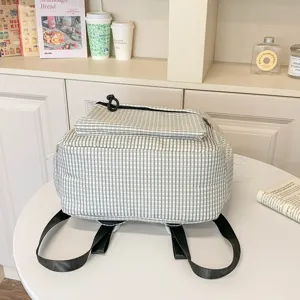 Zaino scozzese stile coreano di grande capacita per viaggi e uso quotidiano.