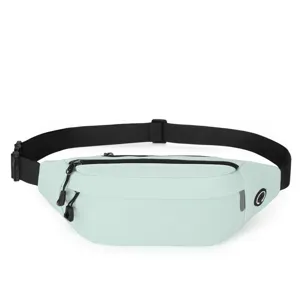 Mintgroene heuptas en borsttas voor buitensporten, hardlopen, reizen en dagelijks casual gebruik.