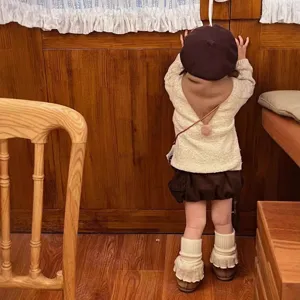 Children leg warmers knitted slouch socks warm toddler winter cuffs cute baby hosiery