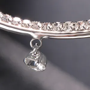 Fashion rhinestone glasses frame with crystal teardrop pendant for party decoration chic style.