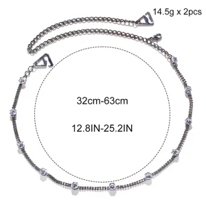 Elegant rhinestone shoulder chain crystal lingerie straps adjustable bridal body jewelry for women