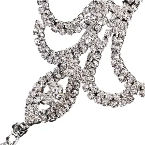 Glänzende Strass Körperkette Kristall BH Schmuck sexy Accessoire für Damen Party.