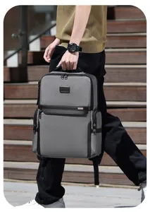 Men large capacity waterproof business laptop backpack stylish casual travel commuter school bag