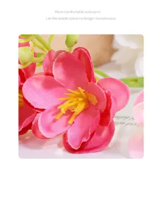 Rosa künstlicher Blumenkopf Detailaufnahme für DIY Handwerk und Blumenarrangements Dekor.