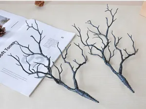 Artificial black dry tree branches twigs for home decoration photography props set