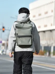 Men's fashion large capacity casual backpack stylish travel laptop school bag daily use