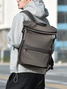 Men's Large Capacity Business Travel Backpack Casual Multi-functional Waterproof Laptop Bag