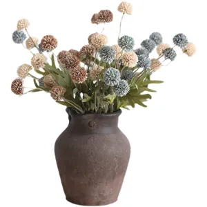 Künstliche Löwenzahn Kunstblume Pompom Chrysantheme Heimdekoration Fotografie Requisite Detail