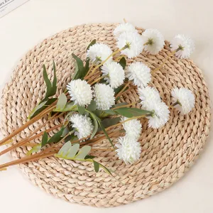 Künstliche weiße Löwenzahn Blumen Seidenpflanze für Heimhochzeit Dekoration Fotografie Requisiten.