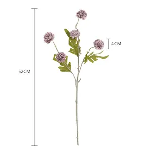 Künstliche Löwenzahn Blume Stiel 5 Köpfe Heimtextilien Hochzeit Fotografie Requisiten