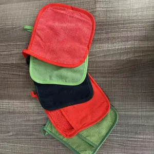 Maniques colorées en éponge de coton tapis de table résistants à la chaleur pour cuisine.
