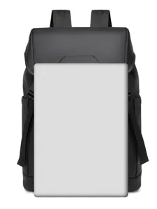 Sac à dos de voyage noir élégant avec compartiment spacieux pour ordinateur portable et loisirs.