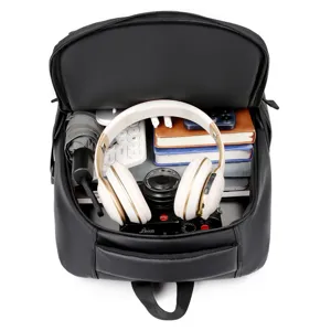 Herren großer Kapazität lässiger schwarzer Rucksack einfache Reise Business Laptoptasche Alltag