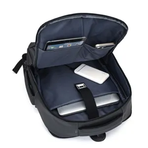 Waterproof business laptop backpack for men multi-functional travel school bag with USB port