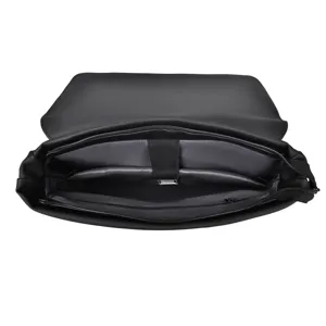 Waterproof black casual business backpack with laptop compartment and multi-pocket design.