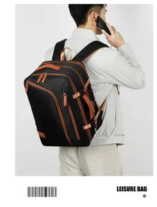 Sac à dos imperméable grande capacité pour homme d'affaires vue détaillée du sac d'ordinateur