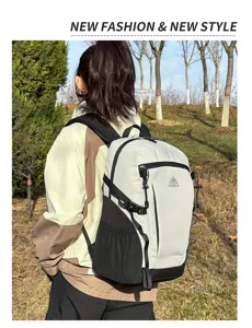 Lightweight outdoor hiking backpack with large capacity, durable waterproof travel daypack.