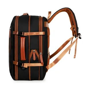 Sac à Dos pour Ordinateur Portable d'Affaires pour Hommes Grande Capacité Imperméable Résistant à l'Usure Sac de Voyage d'Affaires en Tissu Oxford