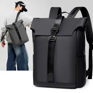 Zaino Casual in Tessuto Oxford da Uomo Grande Capacità Borsa da Viaggio Lavoro Computer Impermeabile