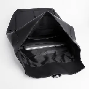 Zaino nero da uomo grande capacità viaggio tempo libero lavoro computer portatile