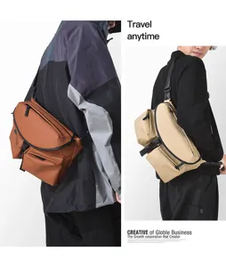 Men lightweight waterproof messenger bag large capacity casual outdoor sports chest bag