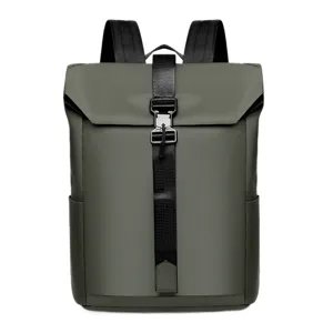 Elegante zaino casual da uomo per laptop, grande capacità impermeabile da viaggio per affari.