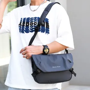 Men Oxford Cloth Crossbody Bag Casual Fashion Messenger Shoulder Bag for Daily Use