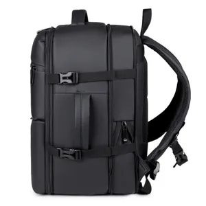 Large capacity business men backpack waterproof laptop commuter school bag main view