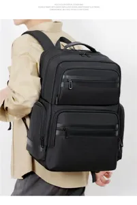 Men's business large capacity backpack waterproof travel commuting backpack multi-pocket