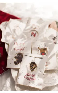 Set de cartes de vœux de Noël cartes pliantes ajourées pour fêtes et cadeaux de saison.
