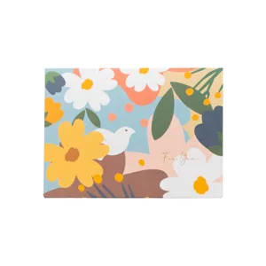 Floral greeting card with gold foil text, perfect for birthday, festival and gift giving.