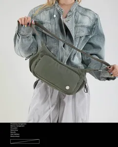 Borsa a tracolla spalla in nylon impermeabile donna casual viaggio quotidiano borsa nuova.