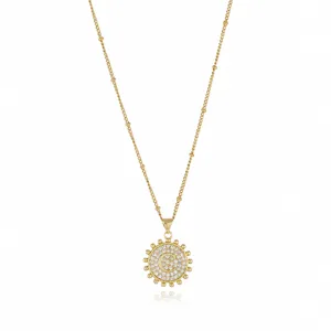 Gold-plated rhinestone letter C pendant necklace, fashion clavicle chain for women jewelry.