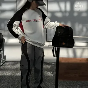 Stylish casual denim backpack and streetwear outfit for daily commuting and campus travel.