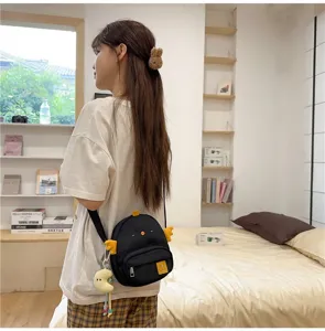 Cute cartoon chicken crossbody bag for women and kids, sweet style shoulder phone bag daily use