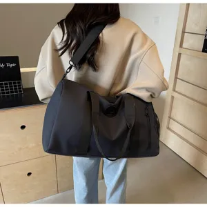 Grand Sac de Voyage Sport Fitness Imperméable pour Femme Sac Bandoulière Multifonctionnel