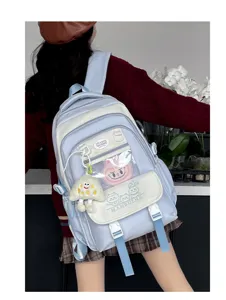 Studenten große Kapazität Rucksack College Stil Schultasche Freizeit Tagesrucksack