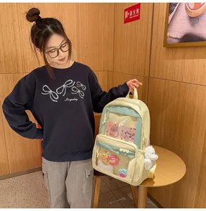 Sac à dos Ita transparent japonais cartable pour style minimaliste de tous les jours