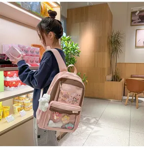 Sac à dos itabag transparent japonais grand sac d'école quotidien grande capacité