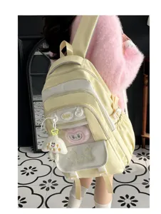 Süßer ästhetischer Schülerrucksack mit großem Fassungsvermögen für den täglichen Schulalltag.