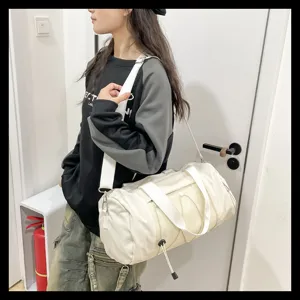Lightweight yoga gym duffel bag, large capacity, perfect for travel, crossbody handbag.