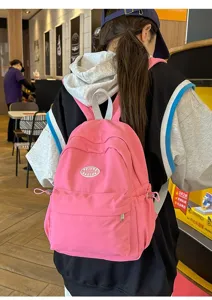 Rosa kleiner Rucksack für Damen, Freizeittasche für Schule und Alltag, leichte Mini Tasche neu.