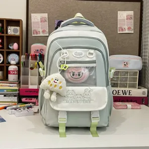 Niedlicher ästhetischer Schulrucksack große Kapazität Ita-Tasche mit Netztasche und süßem Stil.